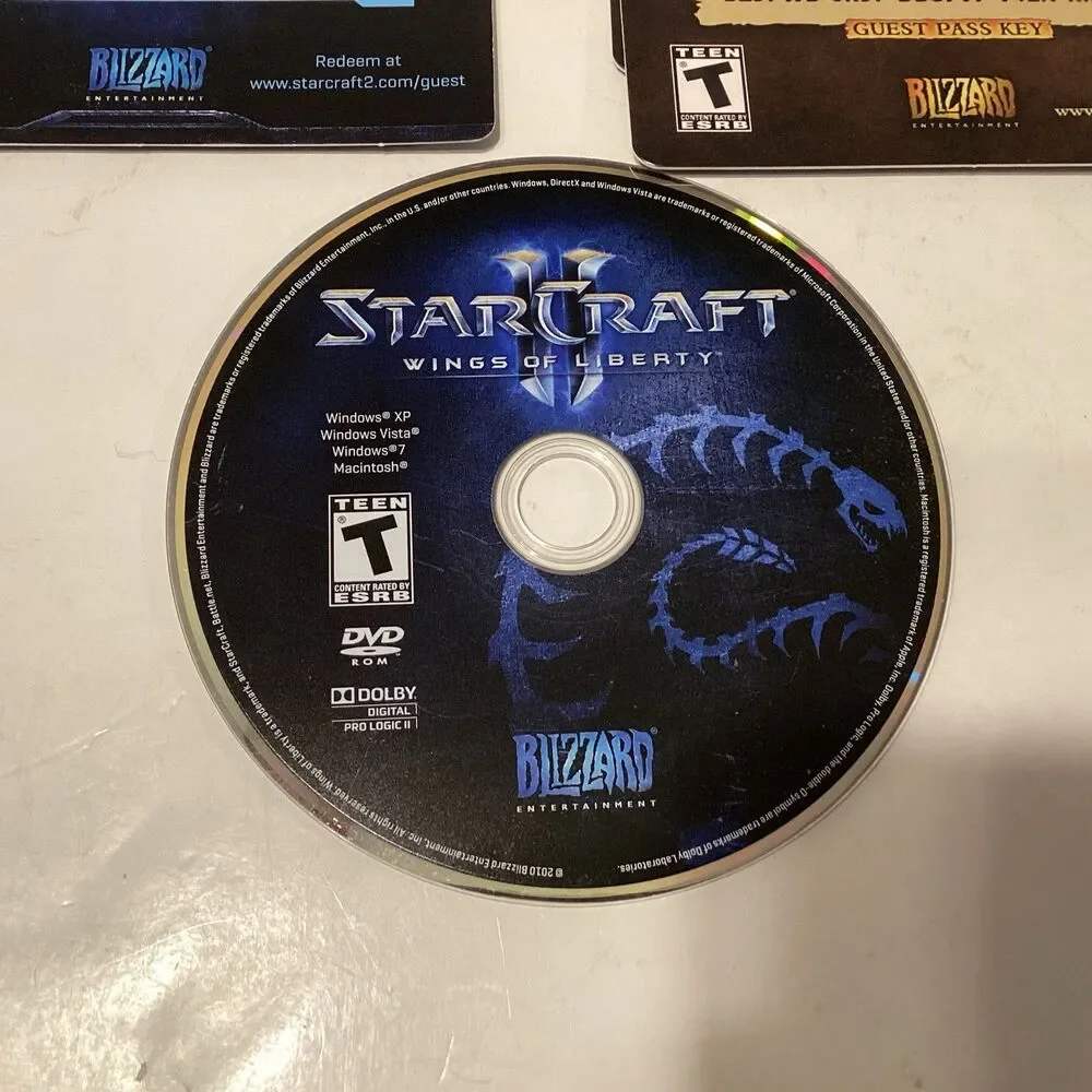 starcraft 2 wings of liberty pc w/manual